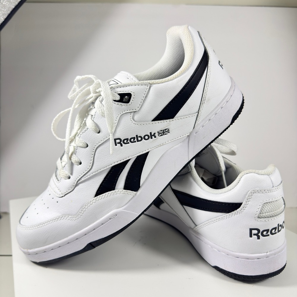 Reebok Court Advance Sneakers Mens 11 White Navy Leather Low Top 100033316